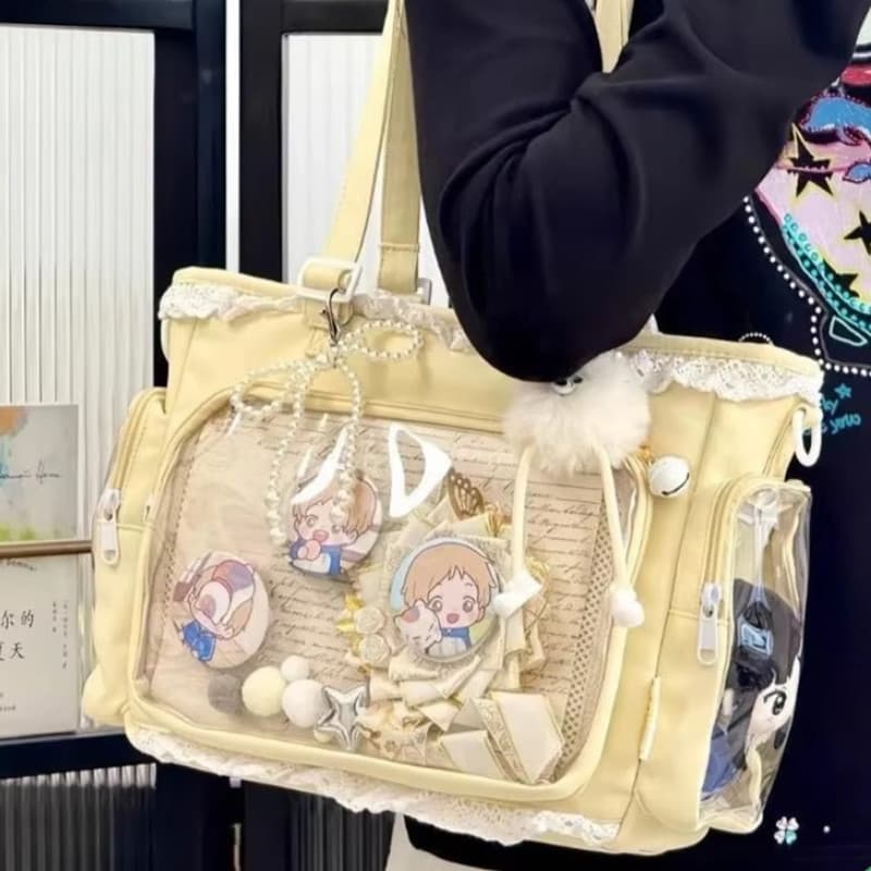 Ballet Menina Grande Apetite Itabag Japonês De Duas Dimensões Ombro Único Crossbody Saco Presente Para Amigos Bolsa Femi