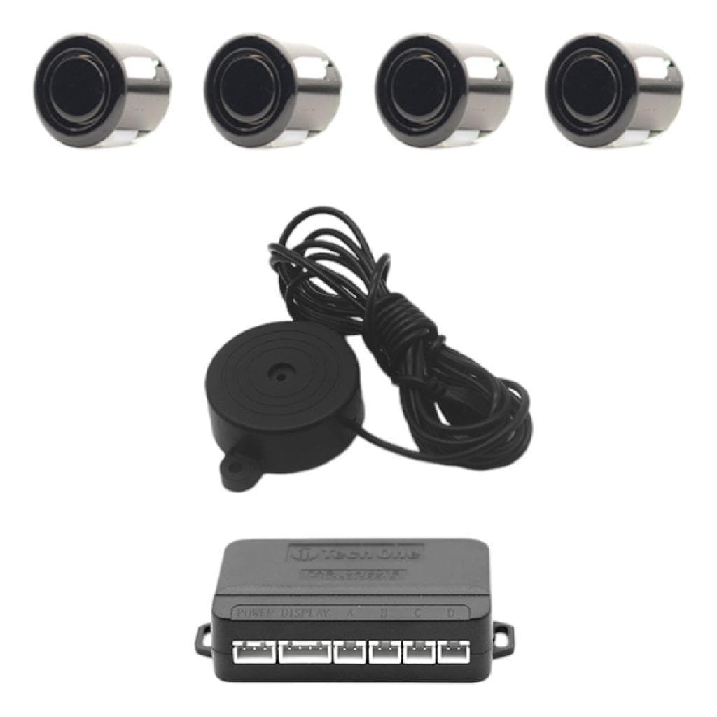 Sensor Estacionamento 4 Pontos Preto Brilho Display Led Preto Brilhante