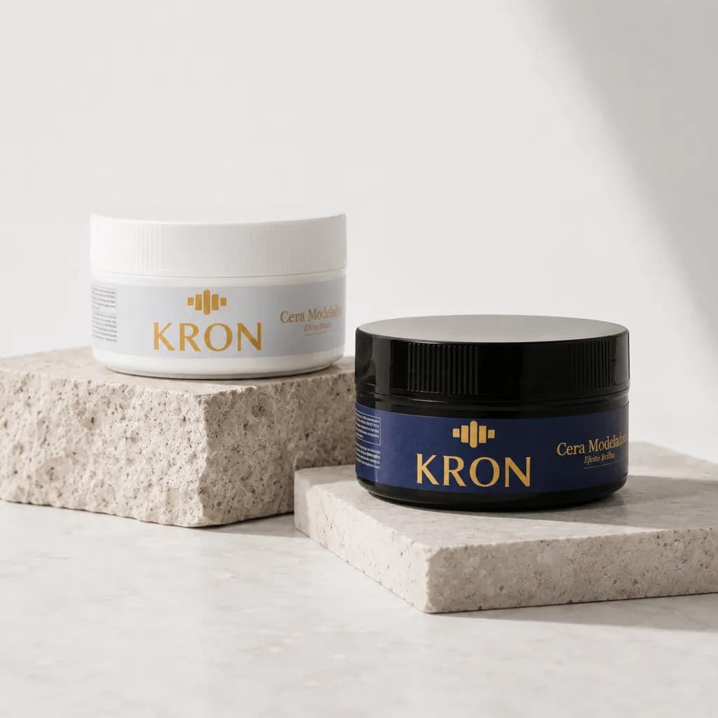 Combo 2 Ceras Modeladoras Kron – Efeito Matte + Efeito Brilho