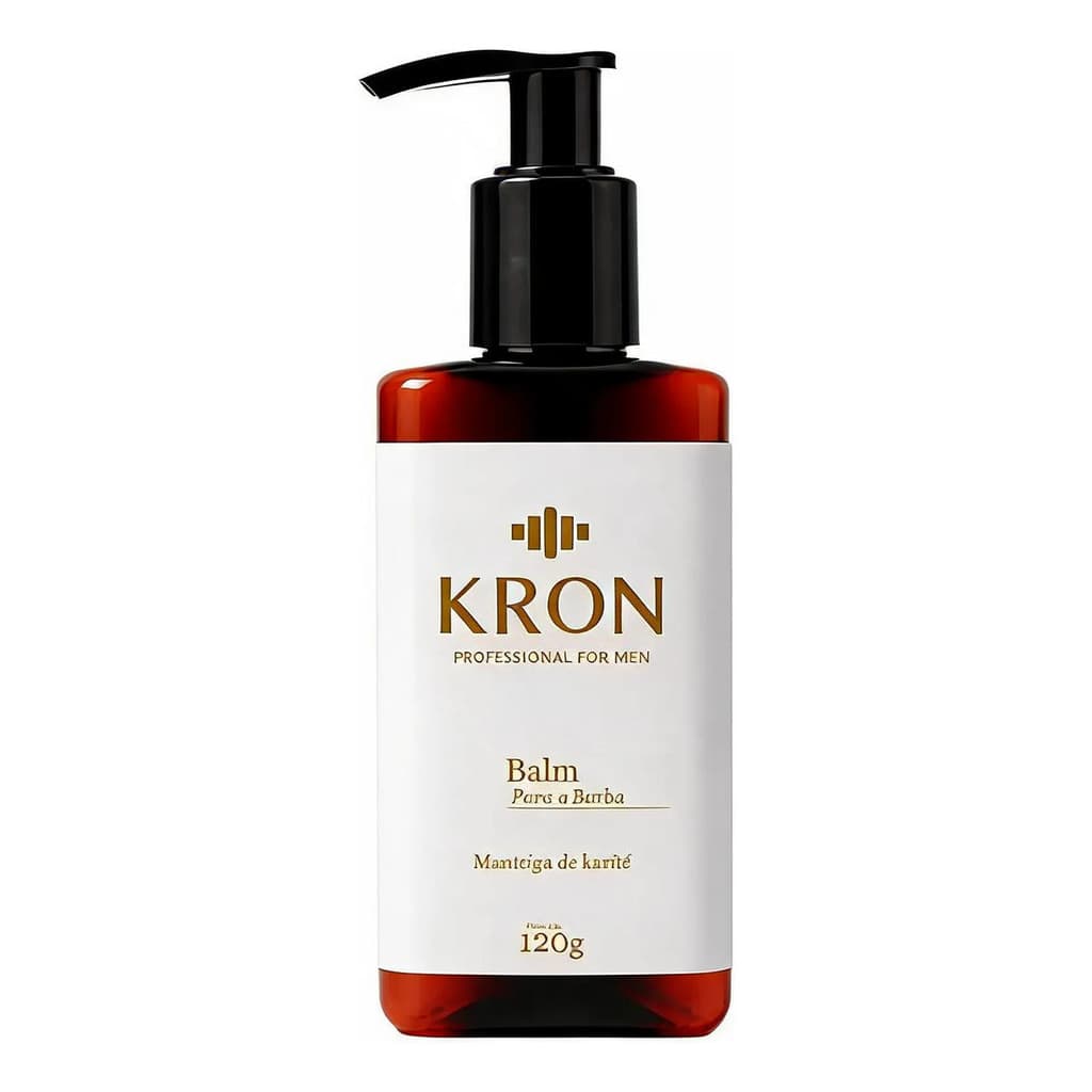 Balm para Barba Premium Kron 120g – Hidratação, Maciez e Controle do Frizz