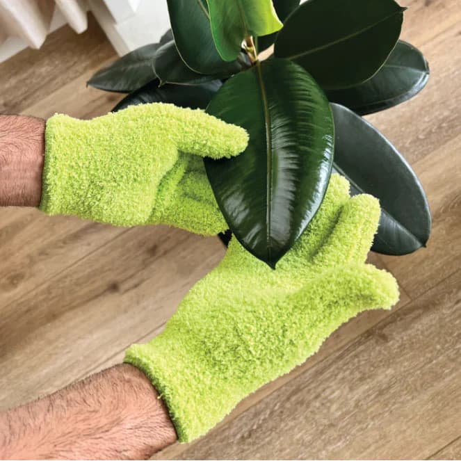 Luvas de limpeza doméstica, espessadas, limpeza preguiçosa, higiênica, remoção de poeira, ferramenta útil, mesa de limpe