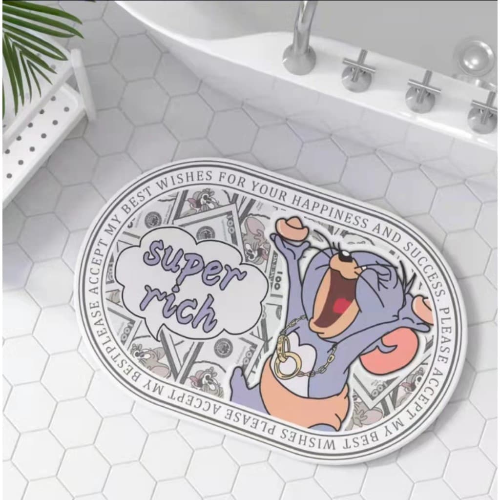 Boas pessoas de hoje cristal veludo banheiro pés tapetes porta do banheiro tapetes antiderrapantes absorver água dos des