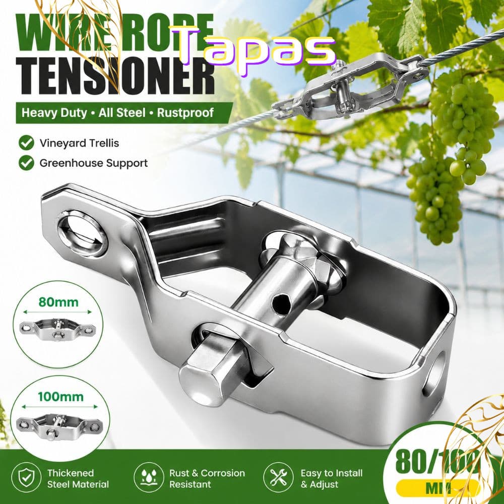 Apertador De Fio Menina , Tensor De Cabo Resistente De 80 Mm , Pomar Catraca Todo Em Aço