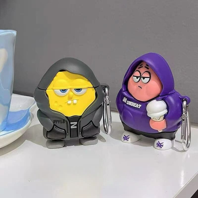 3D Criativo Dos Desenhos Animados Caso Para AirPods 1 2 3 4 Pro2 Pro3 Capa Protetora Bonito Macio Silicone Escudo Pro 3