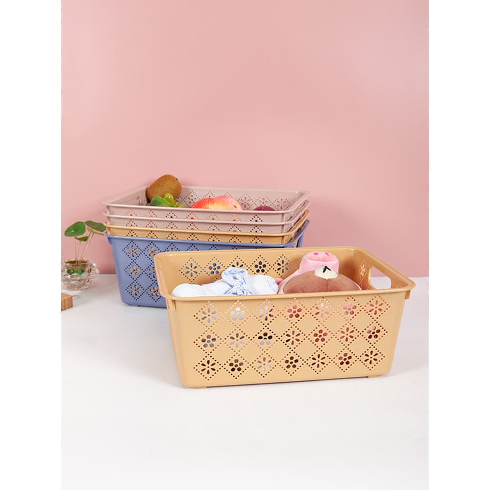 Cesta de armazenamento de artigos diversos, cosméticos, lanches, caixa de armazenamento de mesa, banheiro doméstico, coz