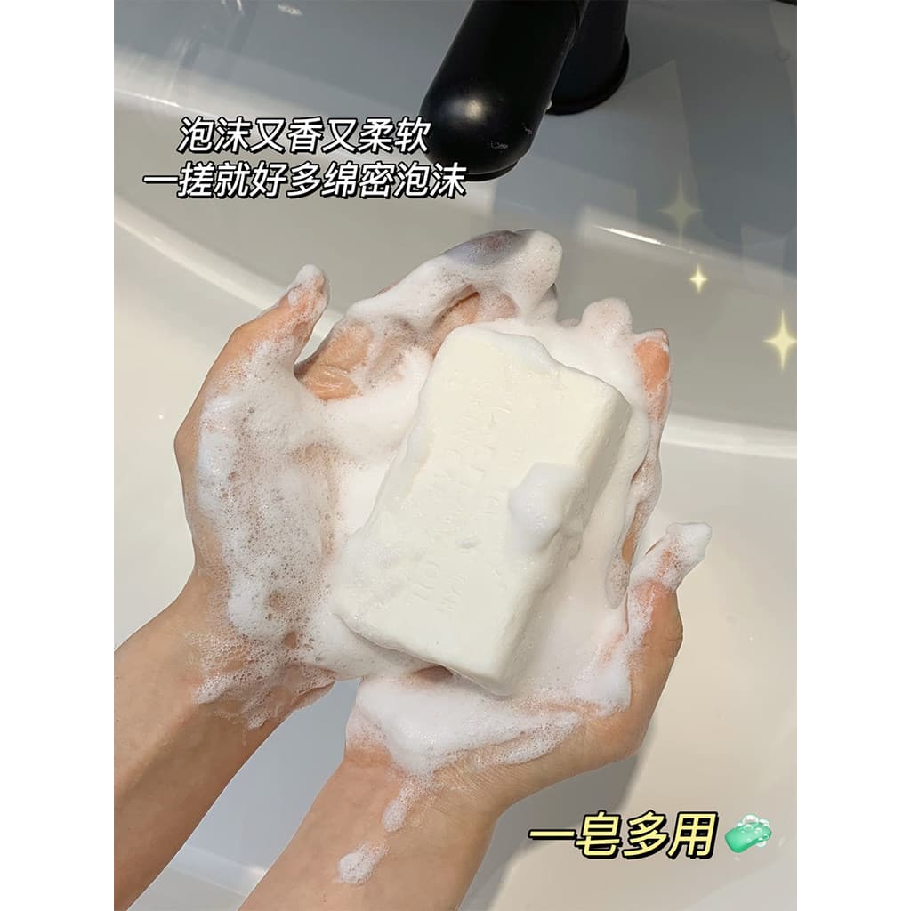 Sabonete de banho com rede de espuma para mulheres, fragrância de pêra, sabonete de banho, rede de espuma, dormitório es