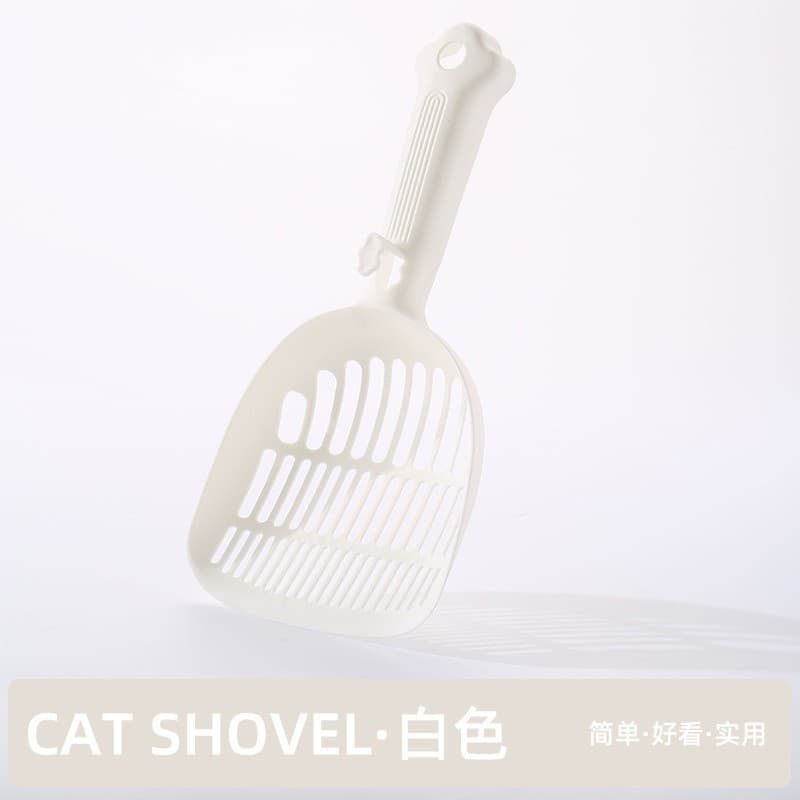 Pá grande para areia de gato, pá de plástico com buraco fino e cabo longo, pá especial para maca de gato, Tofu, suprimen