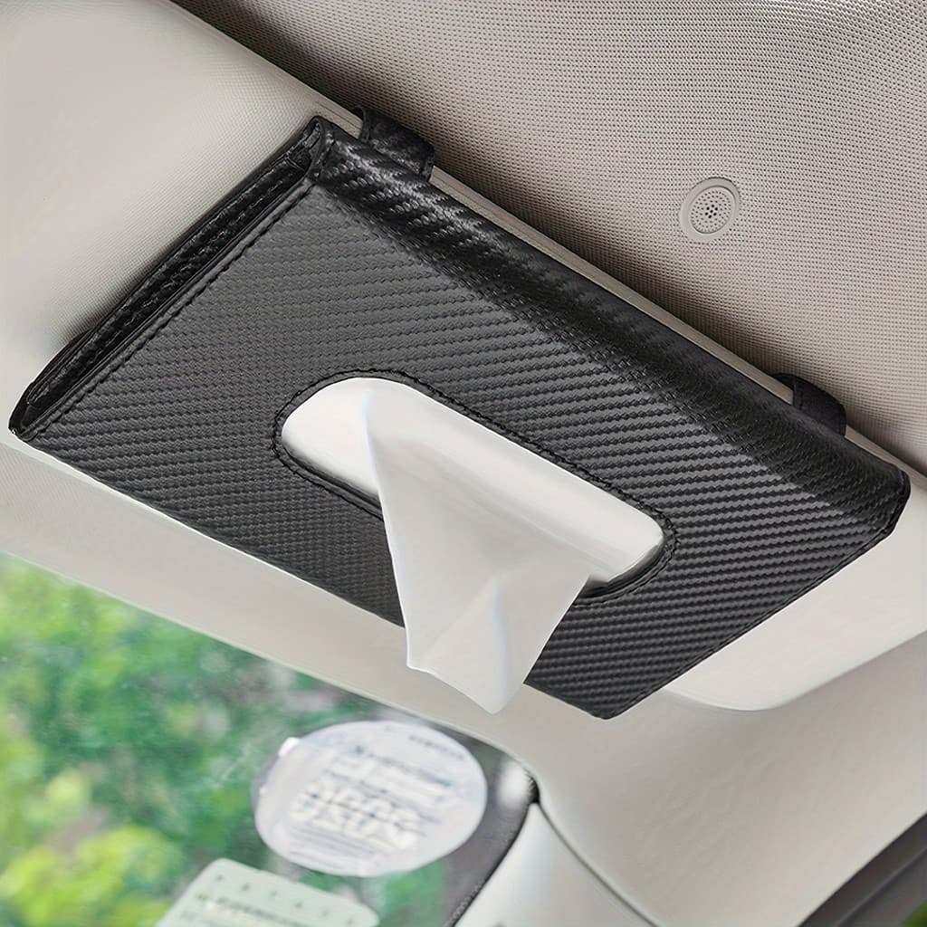 Suporte De Tecido Para Carro , Caixa De Guardanapo Viseira Solar Multifuncional De Couro Sintético Banco Traseiro , Adeq