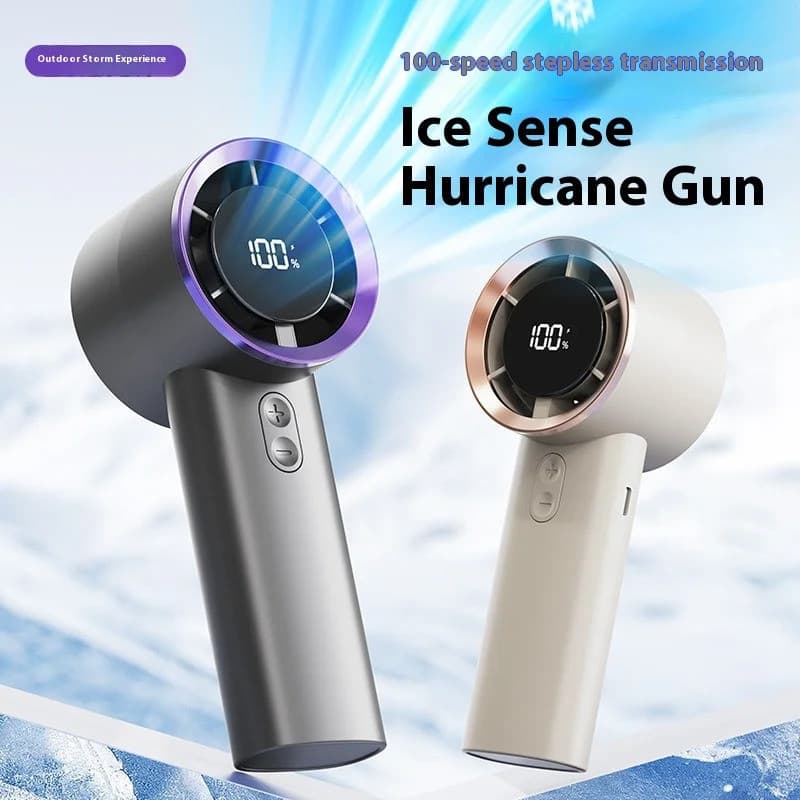 Mini Ventilador Turbo Portátil , Display Digital Inteligente , Bateria De Longa Duração Para Uso Doméstico , Material Pl