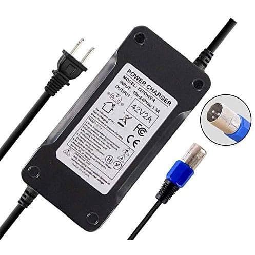 Carregador de Bateria 36V 42V 2A com Conector XLR Macho de 3 Pinos para Bateria Mini Dirt 650