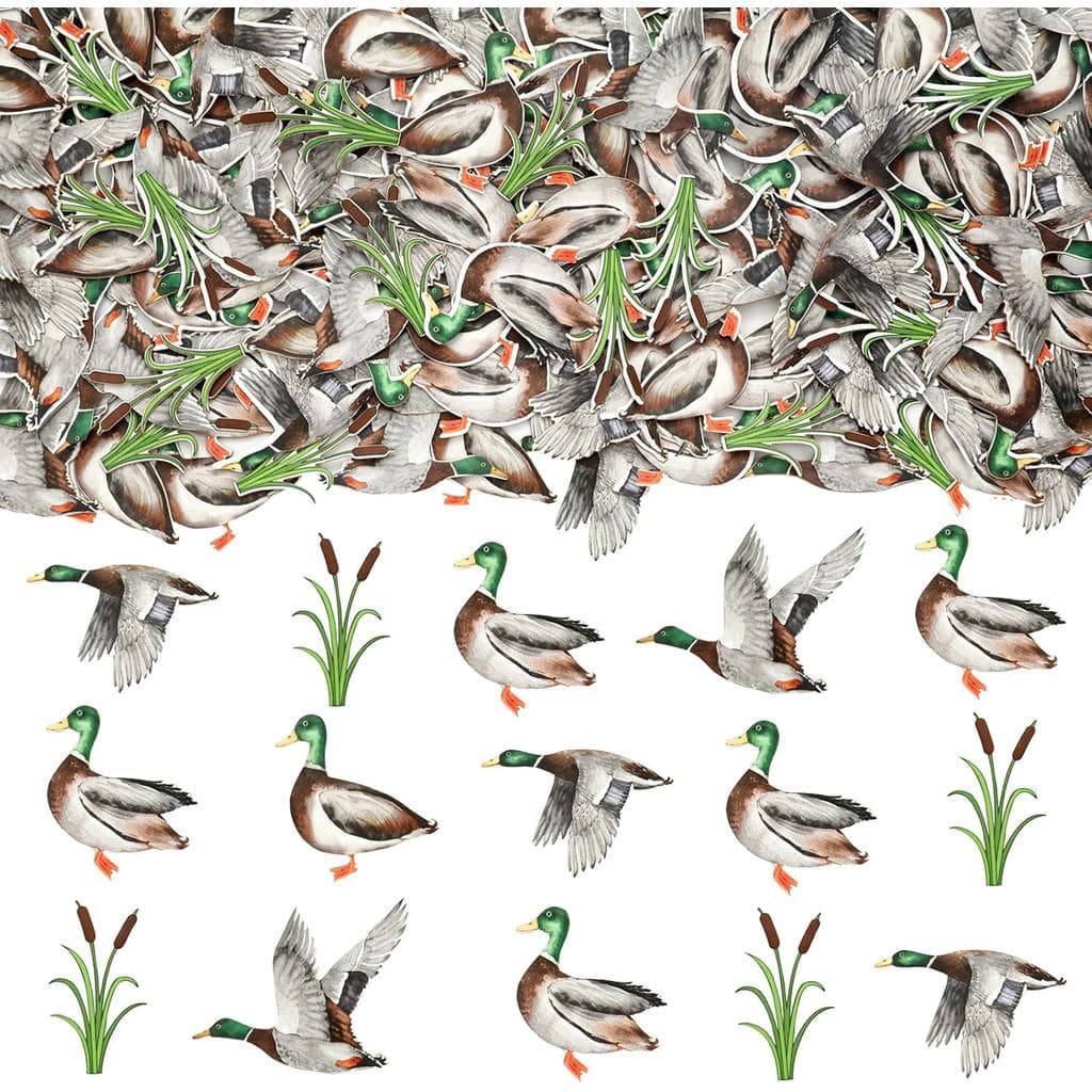 Decorações para Festa de Caça ao Pato Sursurprise, 200 peças de confete de pato-malard para mesa, Suprimentos para Festa