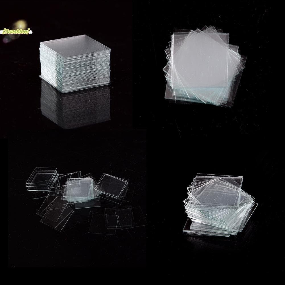 [Sunshine] 100 Unidades De Micro Tampas De Vidro 22x22mm-Capas Para Lâminas De Microscópio [Novo]