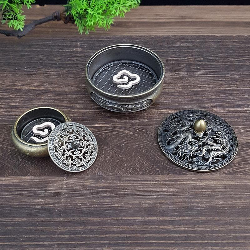 Base De Grade De Suporte De Incenso De Aço Inoxidável Divertido-Design À Prova De Fogo Resistente Ao Calor (Sem , Queima