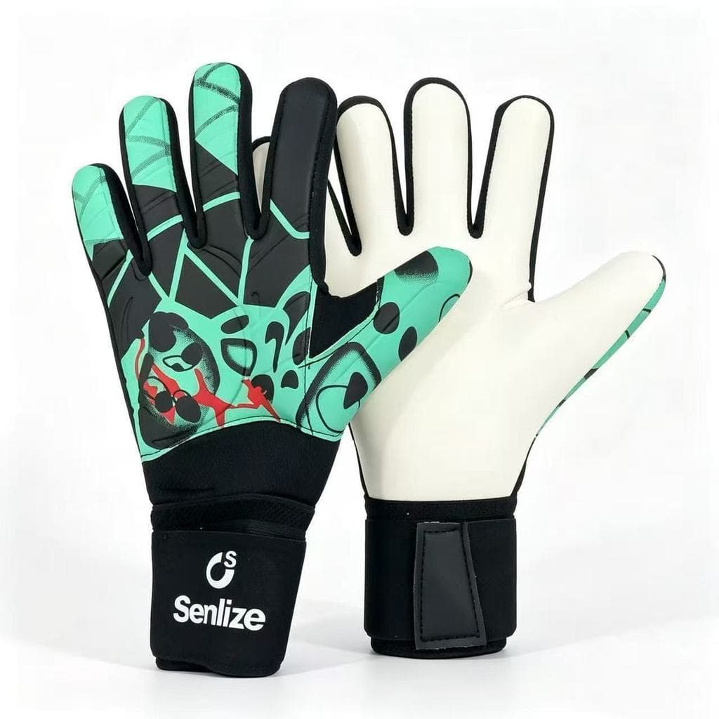 Luvas de goleiro proteção para os dedos látex antiderrapante resistente ao desgaste treinamento Campus competição goleir