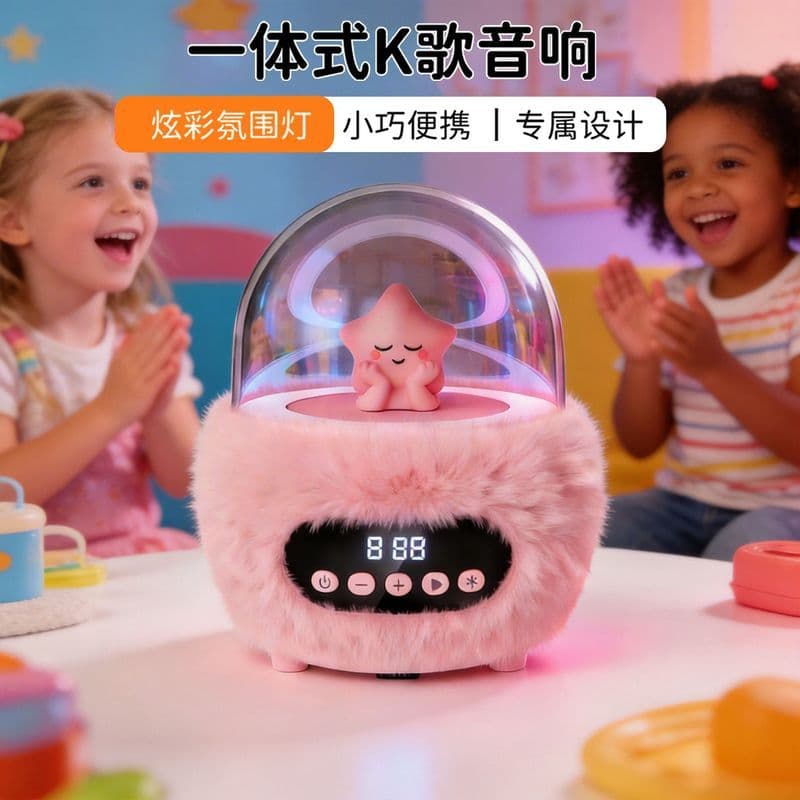 Presente de feriado Mini Bluetooth estéreo portátil Subwoofer de pelúcia criativo dos desenhos animados das crianças peq