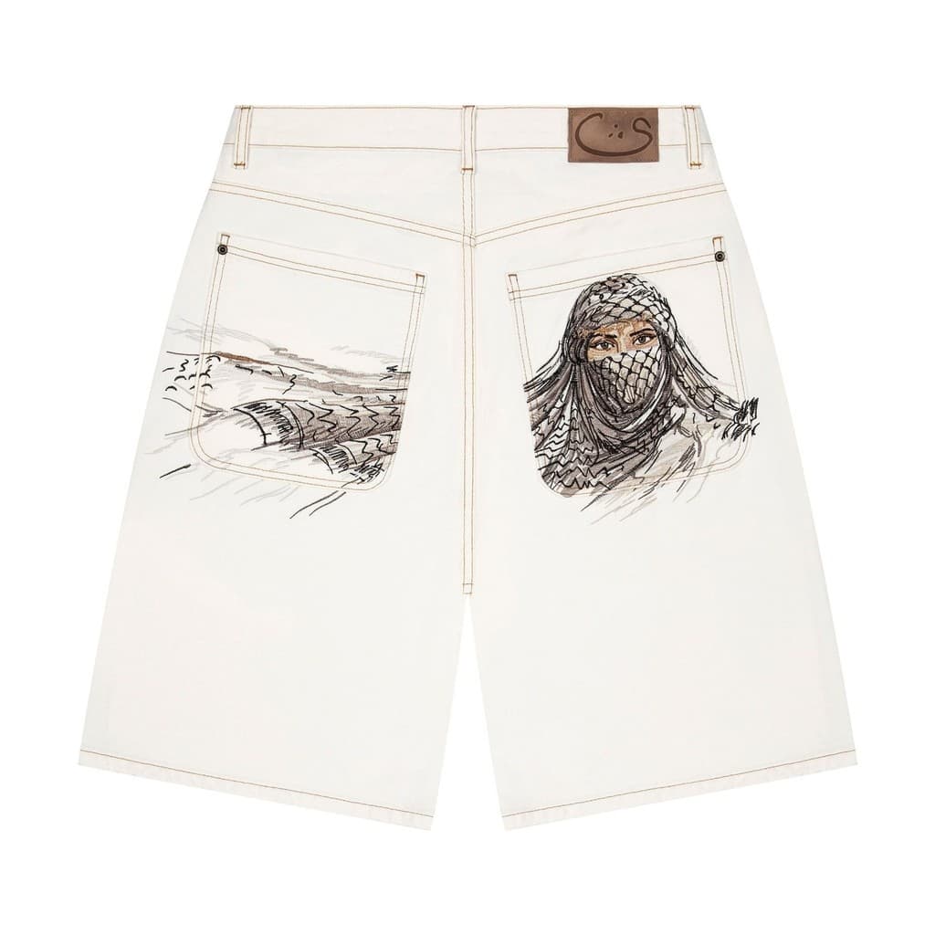 [Novo produto] Shorts Jeans bordados de rua masculinos com Design de rua sentem cinco pontos [venda quente]