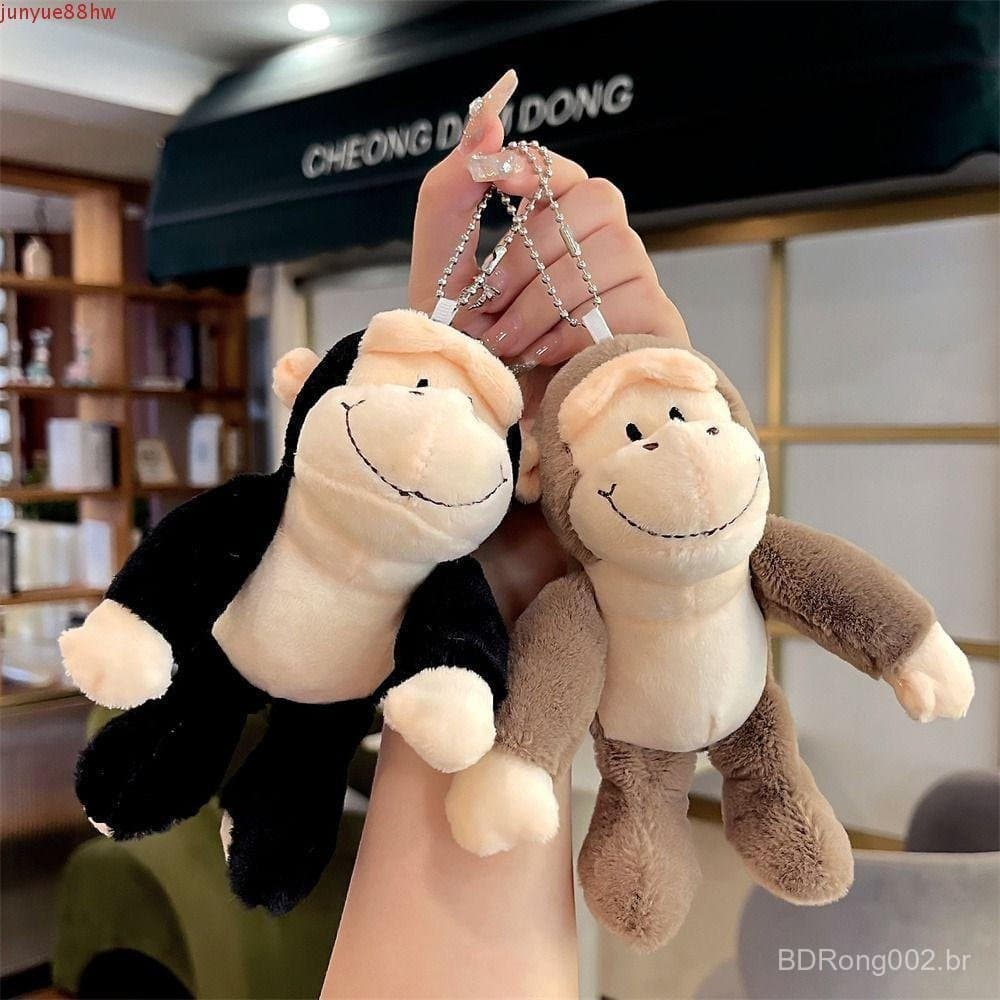 JUNYUE Chaveiro Orangotango , Boneca De Pelúcia , De Macaco De Pele Macia , Gorila Dos Desenhos Animados Kawaii Brinqued