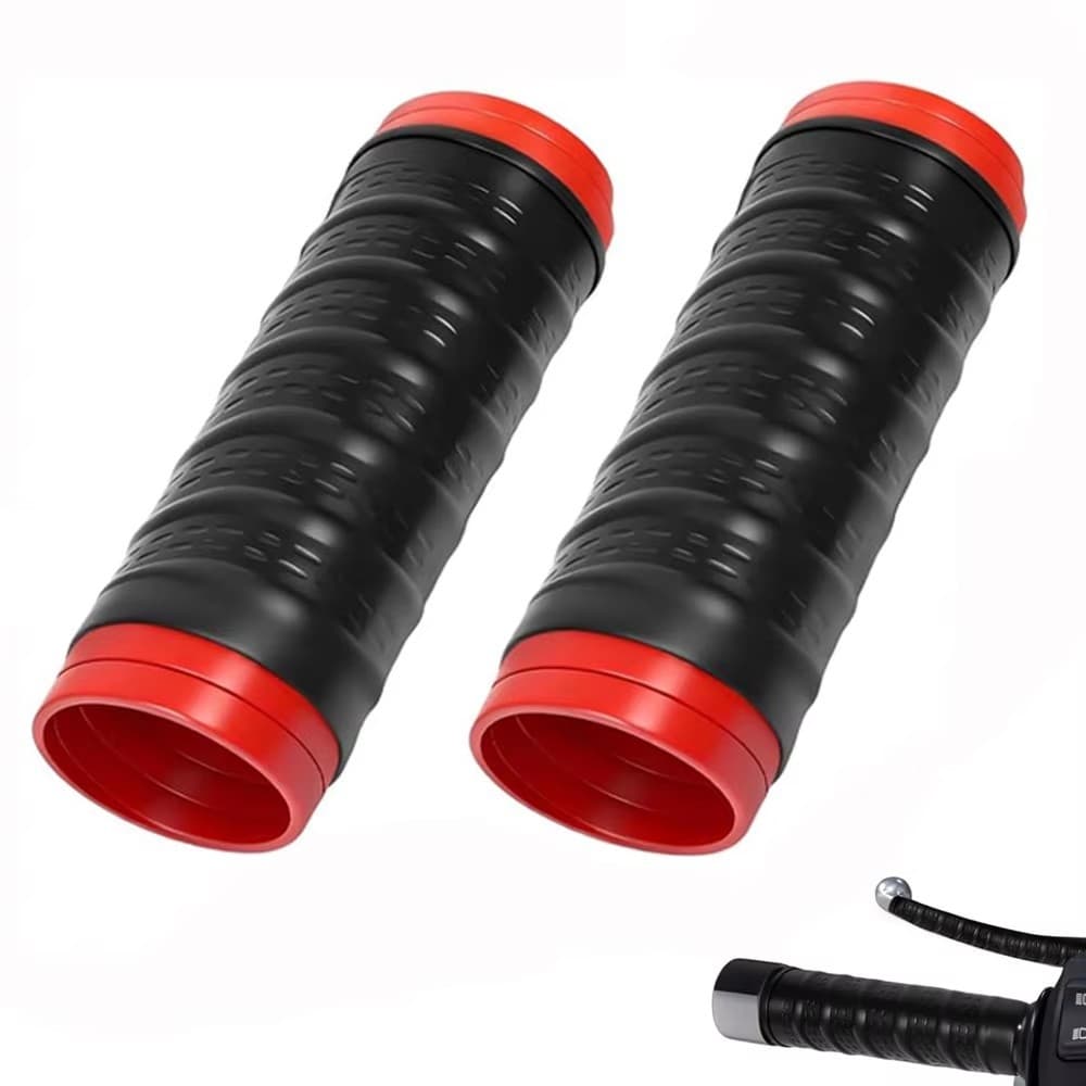 1 Par De Capa De Silicone Para Guidão De Motocicleta , Universal , Auto-Encolhimento , Antiderrapante , Protetora De Man
