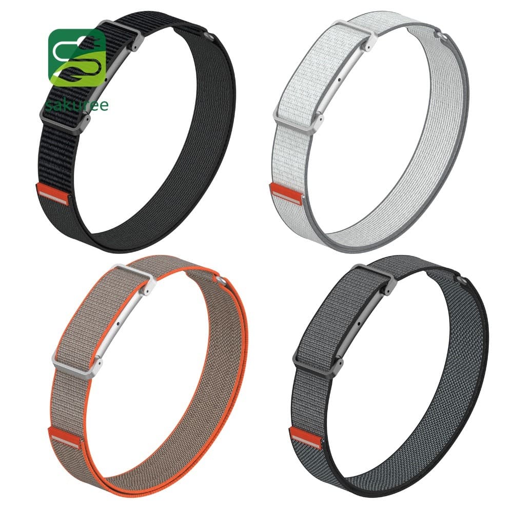 Alça De Faixa De Braço De Nylon Estendida Para Fitbit Air Metal Capa Protetora 280-450mm Fit