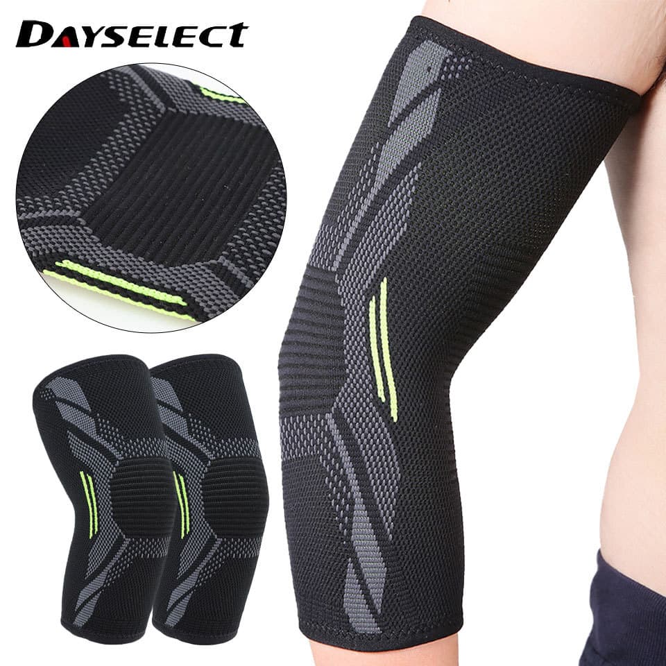 DAYSELECT 1 Peça De Malha Respirável Elasticidade Cotoveleiras Basquete Fitness Protetor De Braço