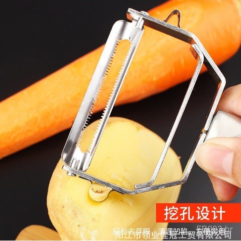 Descascador e Fatiador de Aço Inoxidável 304 para Batatas, Ferramenta Multifuncional para Ralar Frutas e Vegetais ZOXX