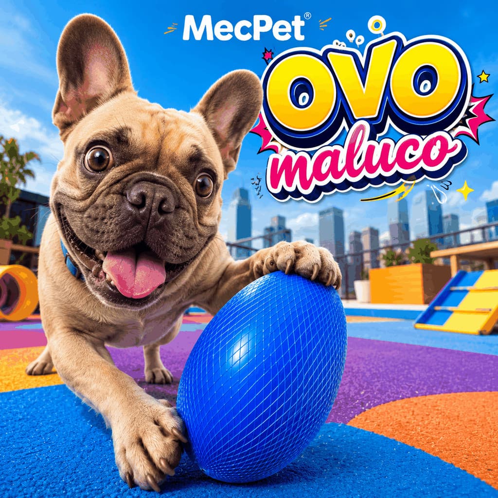 Brinquedo Mordedor para Cachorro Ovo Maluco Pet Interativo Resistente Antiestresse