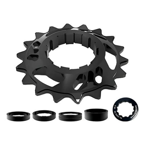 Kit Single Conversor Cog Catraca K7 Hg Freeride Speed Preto Preto 18