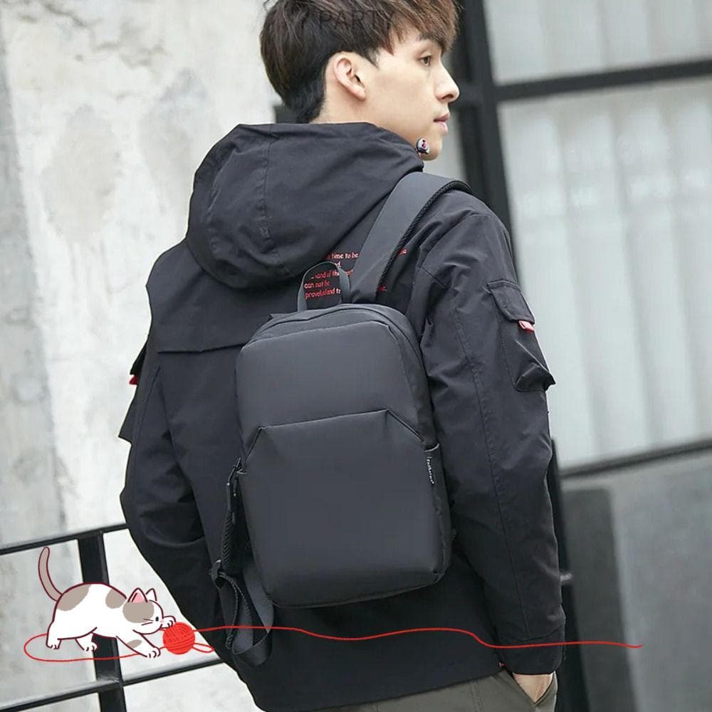 PARTY Mini Mochila Masculina , Bolsa Escolar De Ombro Pequena Leve Impermeável , Mochilas Masculinas De Viagem De Cor Só