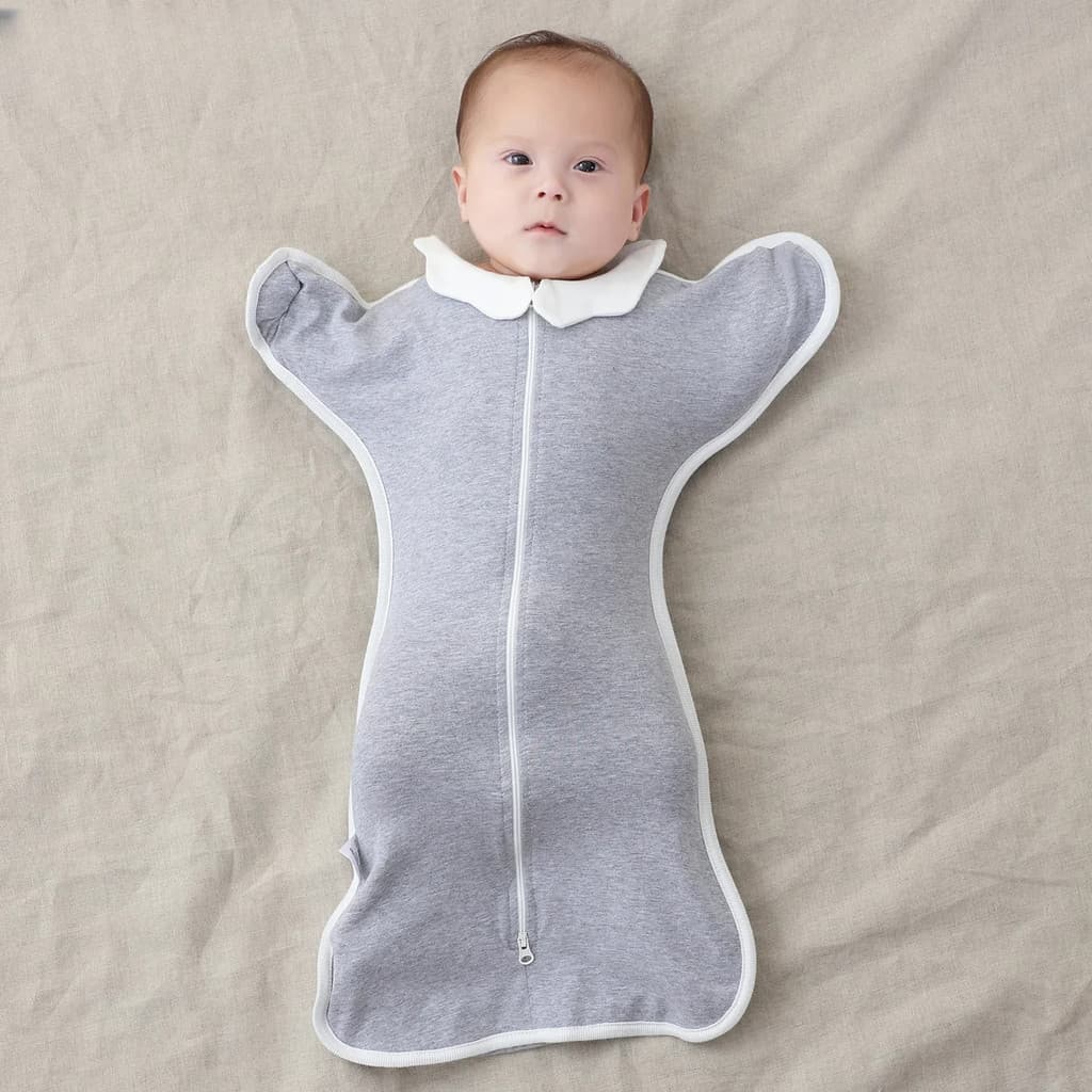 Bebê Recém-Nascido Saco De Dormir Swaddle Cobertor Algodão Anti-Susto Braços-Up Para 0-6 Meses Respirável Macio Infantil