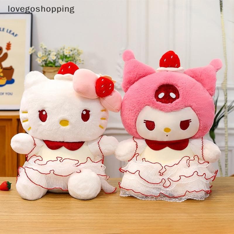 [lovego] Boneca de Pelúcia Sanrio Kuromi Melody of Love, Almofada, Brinquedo, Presente para o Dia das Crianças BR MPKJ
