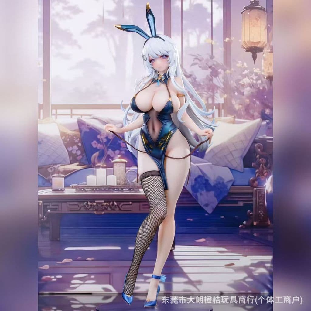 [Versão de alta qualidade] Coelho menina em pé charme bidimensional linda menina figura mercadoria modelo ornamentos
