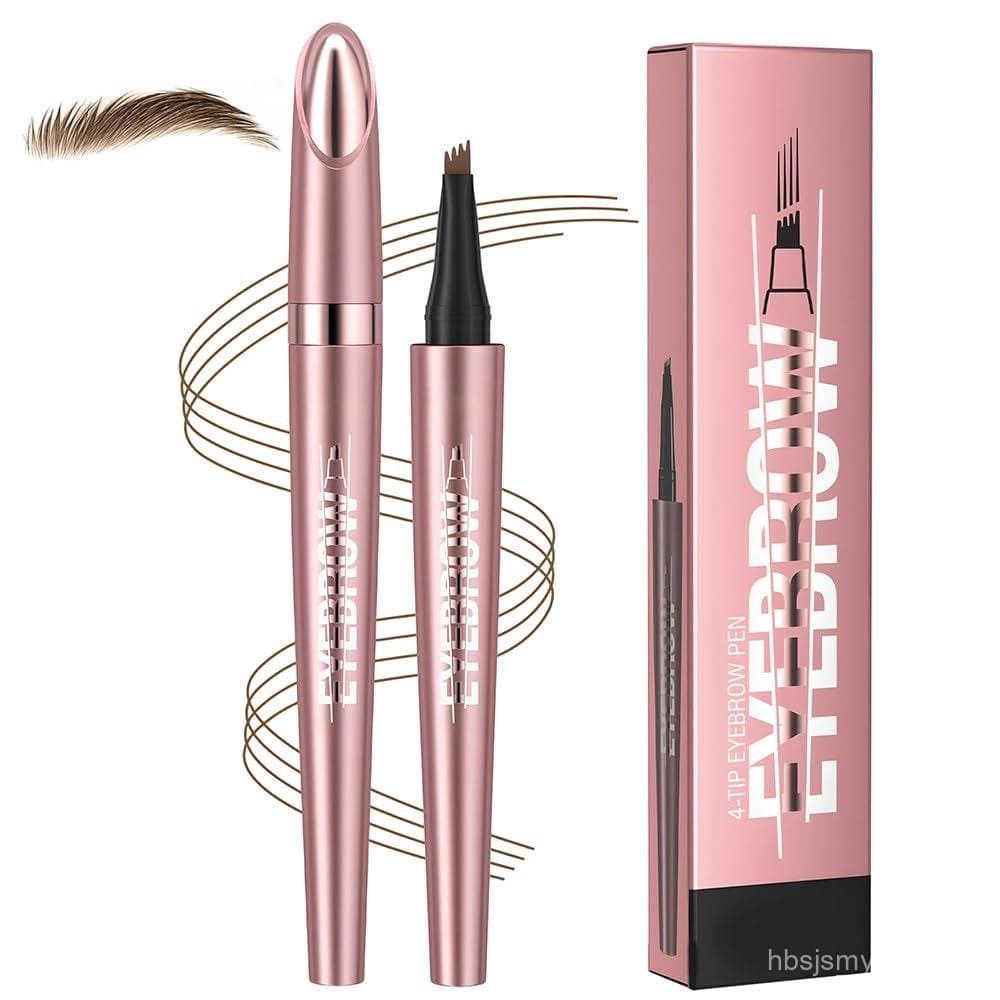 Lápis de Sobrancelha para Microblading para Mulheres, Lápis de Sobrancelha 3D à Prova d'Água com 4 Pontas, Modelo 2026 A
