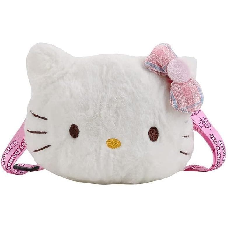 Bolsas de Ombro Fofas da Kitty para Mulheres, bolsa transversal de desenho animado da Kitty, bolsa transversal peluda, c