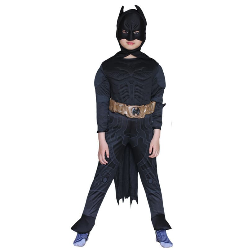 Halloween traje infantil Batman roupas máscara desempenho traje Anime masculino