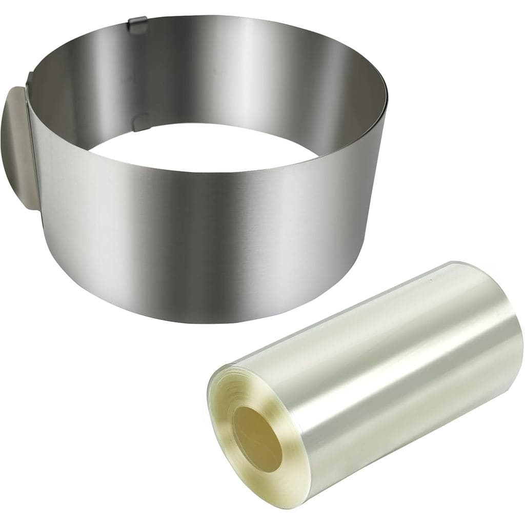 Conjunto de Formas para Bolo, Molde Ajustável para Bolo Mousse de 6-12 Polegadas com Aro para Bolo para Confeitaria e De
