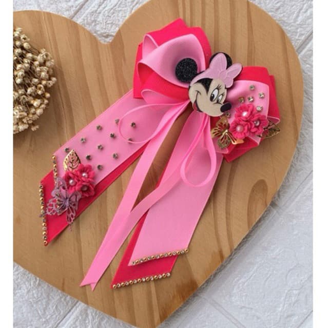 Laço Minnie Laço Disney laço com pontas Laços Laço Menina Infantil