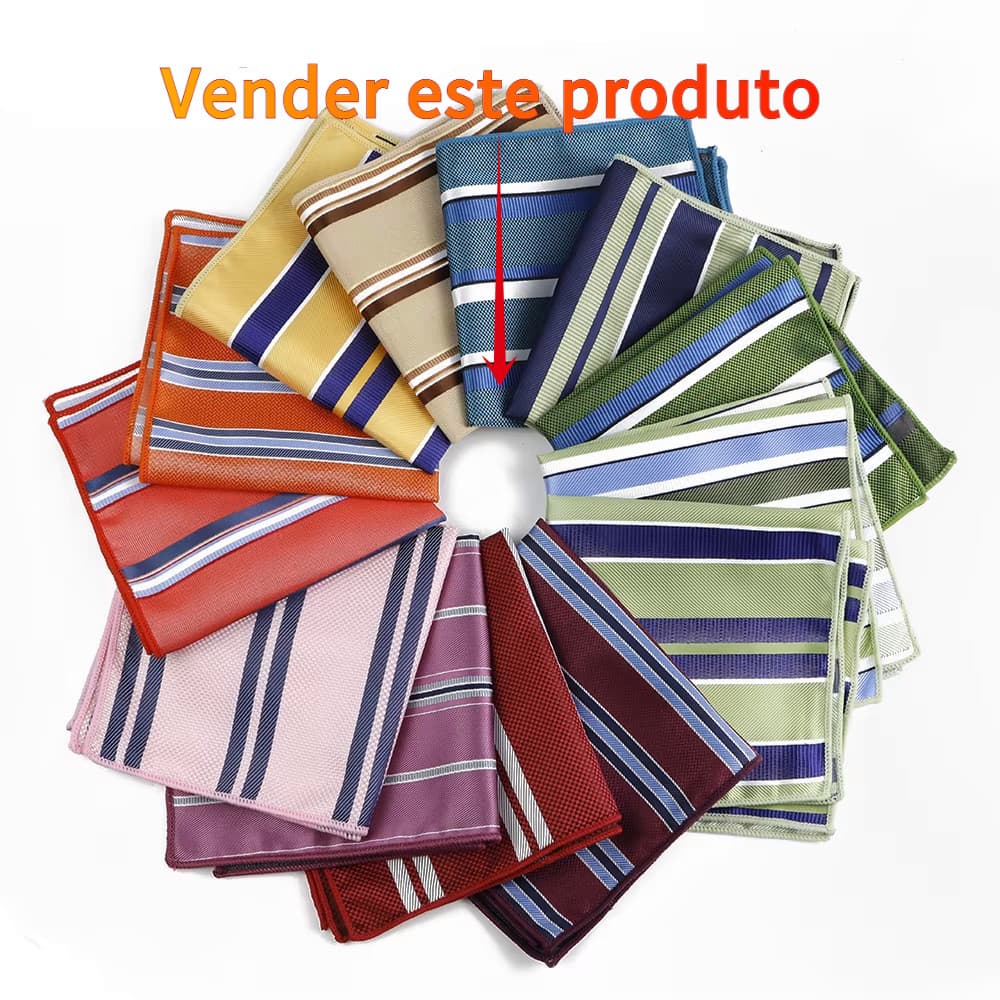 ZONFAZ Lenço Masculino Listrado De Bolso Quadrado Verde Sálvia Vermelho De Poliéster Toalha Formal Festa Terno Camisa Ac