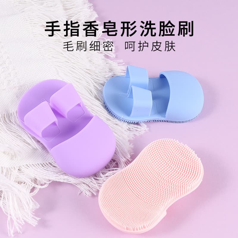 Escova de nariz de Silicone limpa poros rosto lavagem escova de limpeza de cabelo macio macio cuidados com a pele capa d