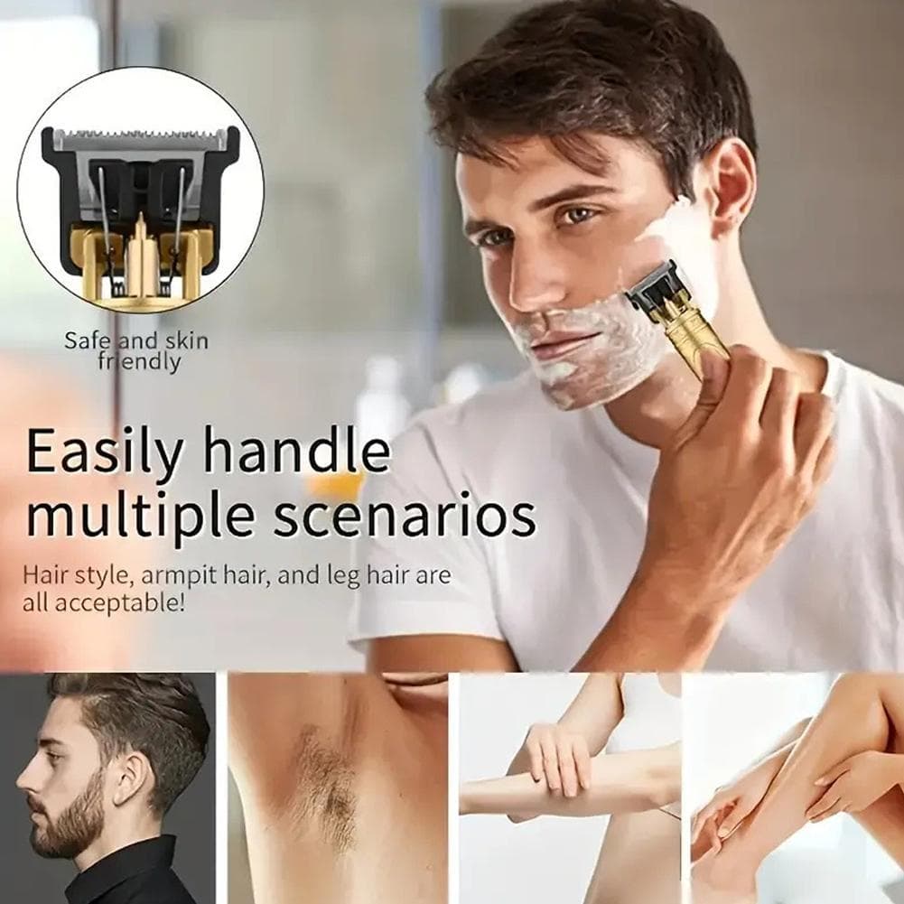 Máquina De Cortar Cabelo Elétrica 1500mah , Barbeador Profissional Masculino , Recarregável , Aparador De T7c4