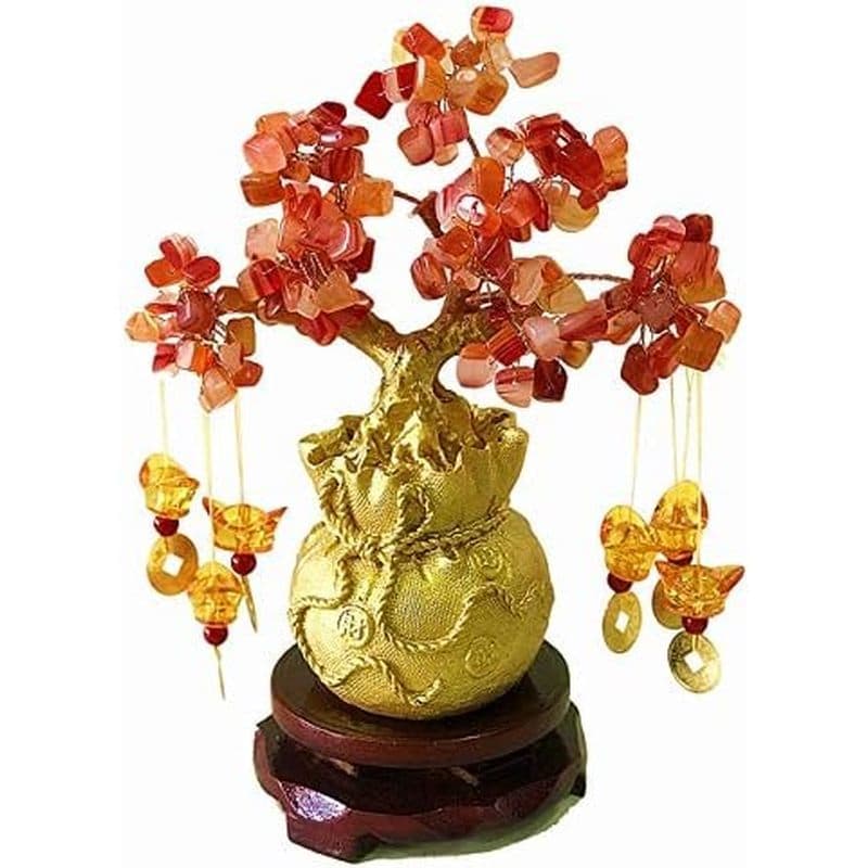 Árvore De Cristal Amarelo Feng Shui/Dinheiro E , De Torneira Da Fortuna Do Dragão Chinês Presente