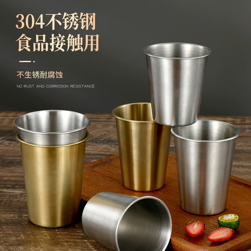 Copo de cerveja 304 estilo Industrial restaurante doméstico ins estilo europeu influenciador Curling borda bebida fria c