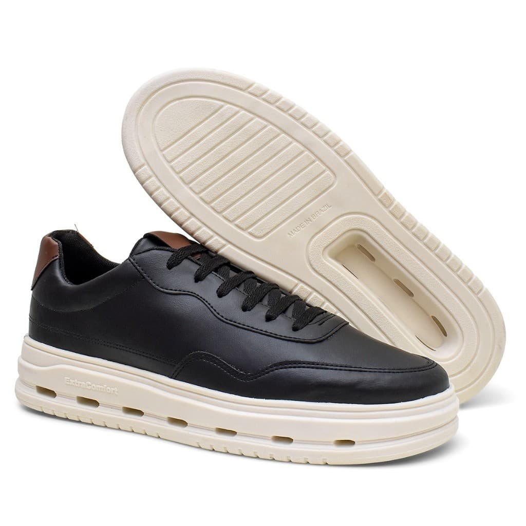 Tênis Casual Masculino Sneakers Plataforma Moderno Confortável Sola Moderna