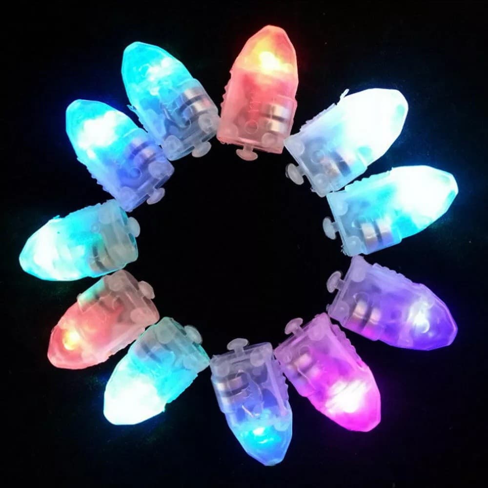 30 Peças/Lote Lâmpadas LED de Balão com Cabeça de Bala Iluminada, Lâmpadas LED para DIY, Iluminação Colorida em Vermelho