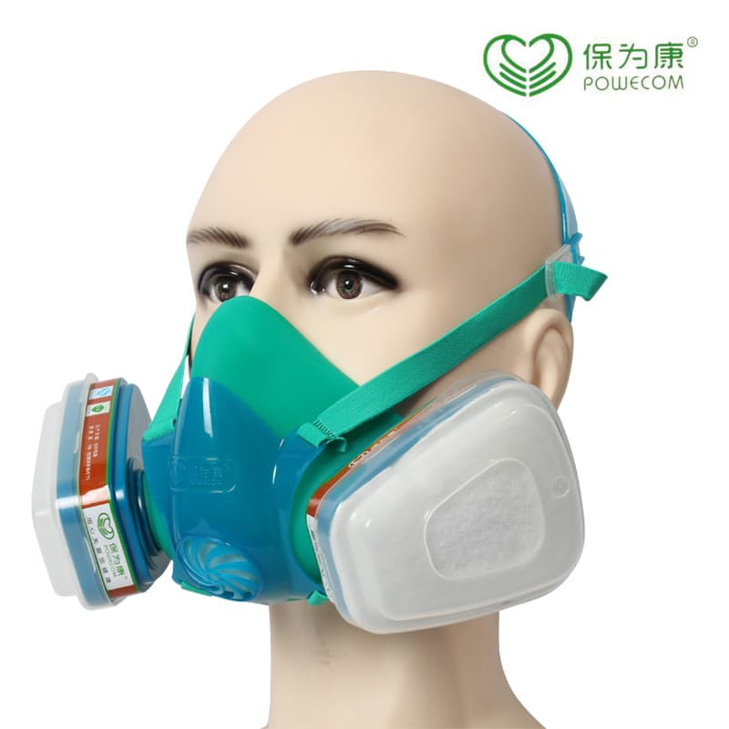 Baoweikang 3900 Máscara de Gás de Silicone KN95 Máscara Anti-poeira Filtro de Tinta Pesticida Máscara Protetora Química