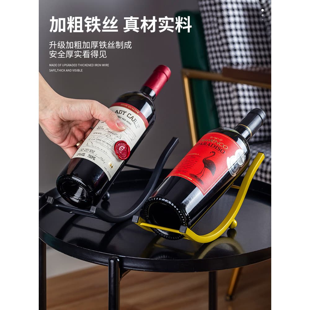 Suporte de vidro de vinho tinto de cabeça para baixo Rack de vinho de ferro doméstico criativo suporte de copo de vinho