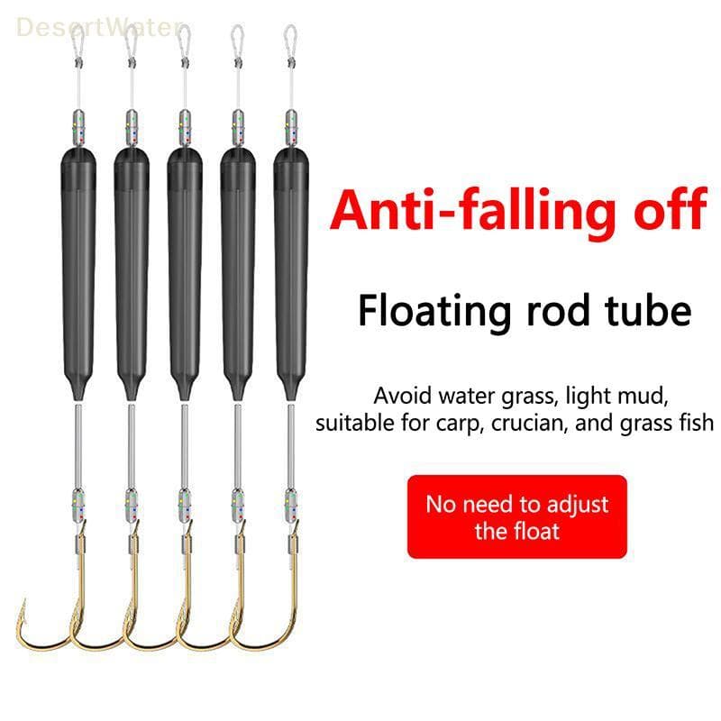 < DesertW > 20/50 Pçs Tubo Flutuante De Pesca Com Mosca Indicadores De Ataque EVA Bobbers Lágrima Gota Pompano Equipamen