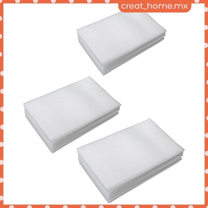 [Creat_home] Bolsas De Embalagem De 100 Peças Espuma Para Pratos De Óculos Sacos EPE Brancos Grossos Suprimentos De Amor
