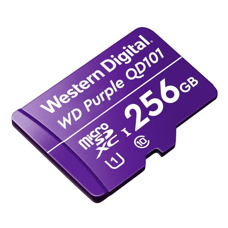 Novo Cartão micro SD Western Digital Roxo 64GB 128GB 256GB 1TB Vigilância DashCam