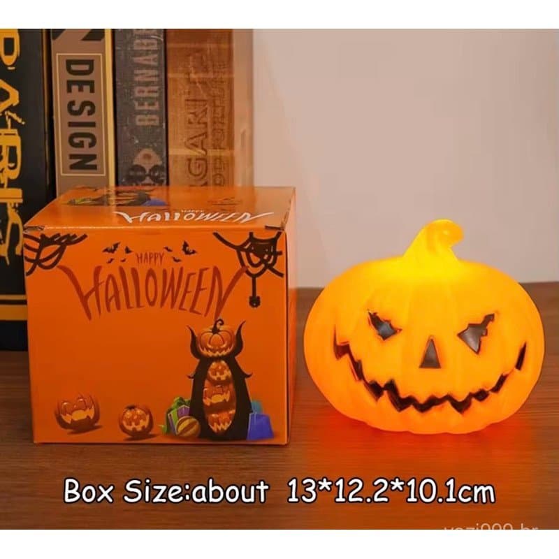Abóbora De Plástico Grande Com Led -halloween