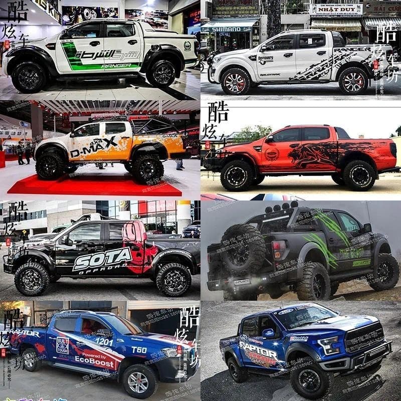 Adesivo De Carro Para Ford Raptor F150 Ranger Corpo Decoração Exterior Modificação Captador Suprimentos